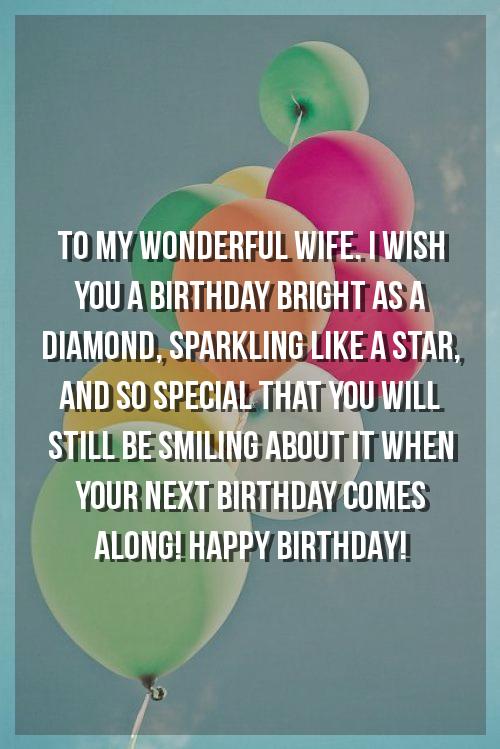 birthday wishes for a wife from husband